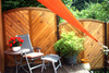 Dreiecksonnensegel 360x360x360 cm - Polyester - terracotta /orange - Wasser abweisend
