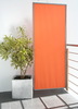 1x Rahmen - Windfester faltbarer Paravent - Farbe uni terracotta/orange