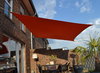 Vierecksonnensegel 3 x 4 m - Polyestergewebe - uni terracotta/orange - wasserabweisend