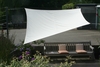 Vierecksegel 2,5 x 3 m Farbe  hell elfenbein - komplett mit elastischen Spanngurten u. Montagematerial