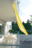 Sonnensegel 270 x 140 cm - Farbe gelb-wei� - Blockstreifen