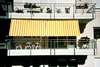 Sonnensegel 270 x 140 cm - Farbe gelb-wei� - Blockstreifen