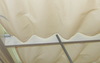 Sonnensegel Glasdach   -  88 x 220 cm   -   uni hell elfenbein - ohne Laufhaken
