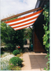 Sonnensegel 270 x 140 cm - Farbe orange-wei�