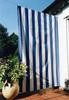 Senkrecht-Sonnensegel 230 x 140 cm - Farbe Blockstreifen blau-wei�