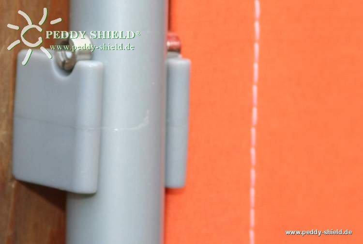 3x ParaventRahmen - faltbarer Sichtschutz-Paravent - Farbe uni terracotta/orange