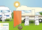 Camping Freizeit Windschutz Paravent