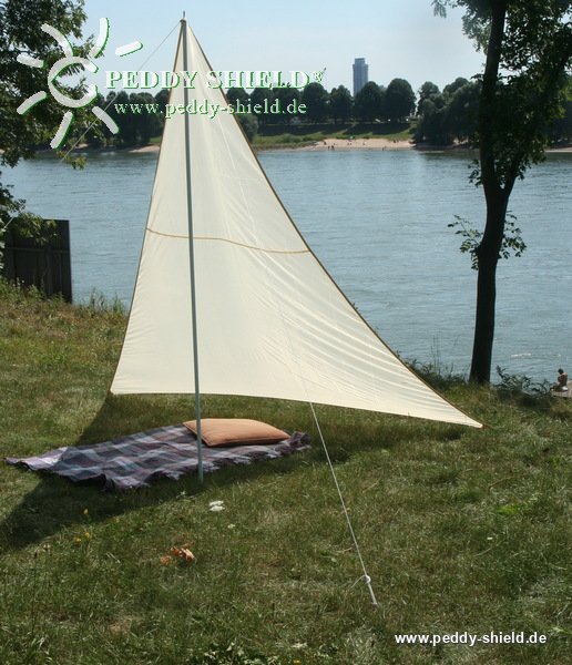 Camping-Freizeit-Sonnensegel (1) 3 x 3 x 2,5 m - sandfarben