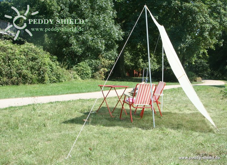 Camping-Freizeit-Sonnensegel (2) 2,5 x 3 m - sandfarben