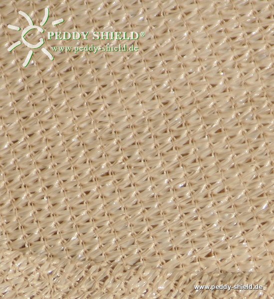 Dreiecksonnensegel 360 x 360 x 360 cm - offenes Schattierungsgewebe - Farbe weizen