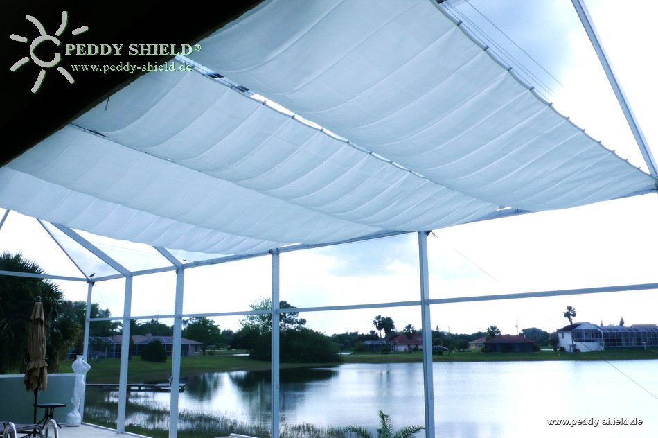 Sonnensegel 270 x 140 cm - Farbe uni hellgrau