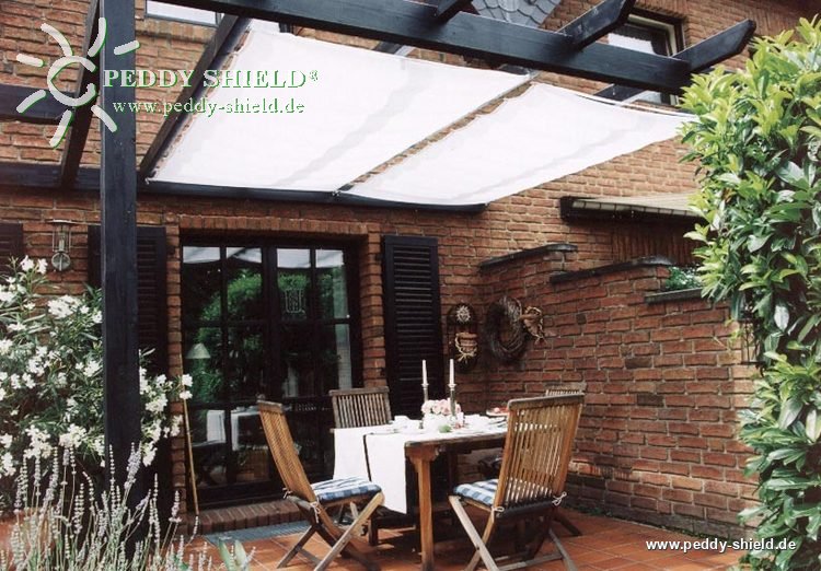 Sonnensegel 270 x 140 cm - Farbe uni wei�