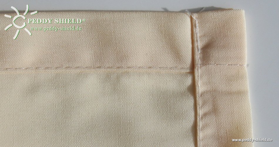 Sonnensegel Stoff 146 cm  Ballenbreite  - uni hell elfenbein