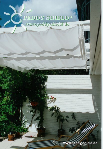 Sonnensegel Stoff 146 cm  Ballenbreite  - uni hell elfenbein