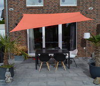 Vierecksonnensegel konkav 2,5 x 3 m - uni terracotta-orange