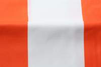 Blockstreifen orange-wei