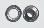 Metallse aus Messing vernickelt - 10 mm Innendurchmesser zur Befestigung von Sonnensegeln ber den Randsaum
