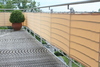Balkonbespannung  B75 x L500 cm Farbe sisal - hochwertiger Sichtschutz und Windschutz fr den Balkon