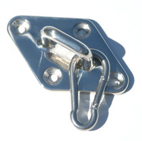 Edelstahl Karabinerhaken 6 mm mit dem kleinen Wandanker auch aus Marine Edelstahl
