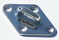 Kleiner Wandhalter fr Sonnensegel konkav - besonders groflchig - Sure bestndiger Marine Edelstahl 4A - Sonnensegelmontage Wand