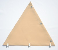 Polyesterstoff Farbe uni sial - besonders schwer mit 280 g/m und sehr breit mit 20 5 cm Ballenbreite
