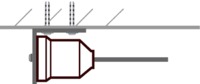 Abspynnsystem Prgola im Schema (hier mit Montagewinkel gezeigt).