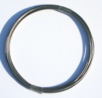 Edelstahlseil 3,5 m - nicht rostend - 1x Stck - 2 mm Durchmesser - mit besonders laufleichter Oberflche