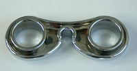 Chrom-Clip fr Rankstab u. Zierstab Garten - zum Anstecken an Premium Rankstbe aus Edelstahlrundstab 6 mm