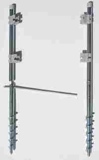 Schraub-Erdanker Paravent (2 St�ck) - zweiteilig - Sichtschutz Paravent im Garten/auf Rasen