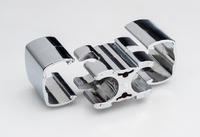 Verbindungs-Clip Chrom Paravent - 2 St�ck mit Sicherung