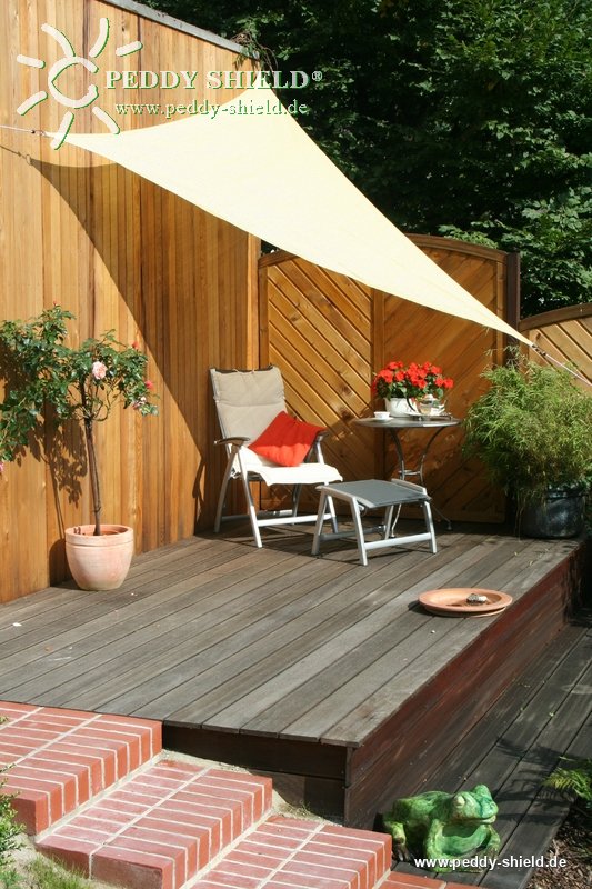 GAIJUAN Sonnensegel Rechteckig 3x8m – HDPE, UV-Schutz 95%, Wasserabweisend, Mit 4x 1,5m Befestigungsseilen