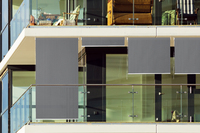 HDPE Sonnenrollo grau - 180 x 240 cm