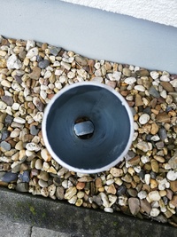 Wasserablauf unten