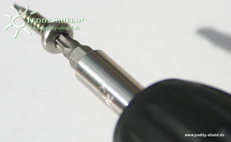 Montagehinweise - Bit Einsatz Torx 25 fr Bohrschraube zur Sonnensegelmontage Aluminium-Glasdach mit der Seilspanntechnik Universal