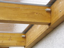 Montagehinweise - Sonnensegel Glasberdachung 61 x 220 cm  -  uni wei  -  mit 20x  Laufhaken + 2x Stopper als pflegleichter Sonnenschutz