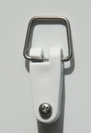 Montagehinweise - Peddy Shield Drehfix - als senersatz - 8x Speziallaufhaken zum Festschrauben am Segel + Trapezring zum Aufhngen