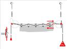 Montagehinweise - Seilzugsystem zum leichten Verschieben eines Sonnensegels mit einer Perlonschnur anstelle Schiebestock