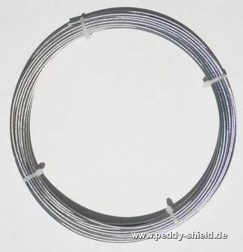 Montagehinweise - Edelstahlseil 14 m - nicht rostend - 1x Stck - 2 mm Durchmesser - mit besonders laufleichter Oberflche