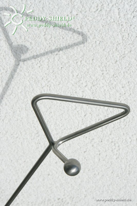 Montagehinweise - Premium Rankstab Handgriff 130 cm - mit Haken und Kugel - aus hochwertigem Edelstahl A4 als Rankhilfe fr Stauden etc. und als Futterstab fr Vgel