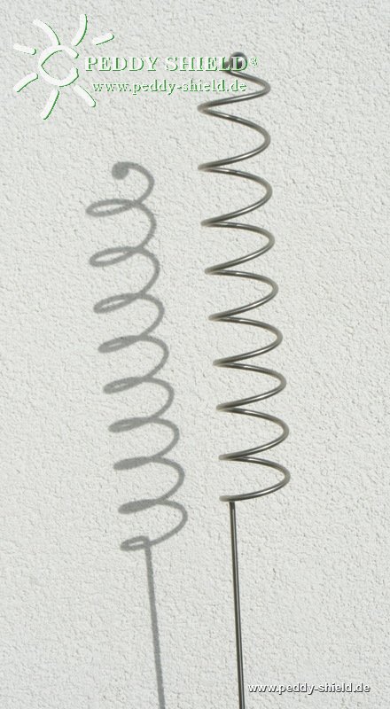 Montagehinweise - Premium Rankstab mit Kugel - Helix (Spirale)  - 170 cm - aus hochwertigem Marine-Edelstahl A4 als Rankhilfe fr Stauden etc. und als Futterstab fr Vgel
