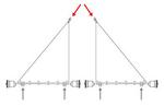 Dreiecksonnensegel in Seilspanntechnik