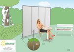 Sichtschutz Garten - mobiler Paravent