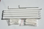 Vierecksegel konkav 4 x 5 m - offenes u. robustes Schattierungsgewebe aus HDPE - Farbe weizen - Wasser durchlssig #8