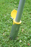 Vierecksegel konkav 4 x 5 m - offenes u. robustes Schattierungsgewebe aus HDPE - Farbe weizen - Wasser durchlssig #13