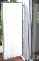 Windfeste Wandbefestigung 1er Sichtschutz Paravent mit 2x Wand-Clips