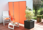 1er Paravent-Rahmen  Bespannung uni terracotta-orange #7