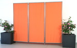 Pflanztopf mit 2x Wand-Clip fr Standsicherheit Raumteiler