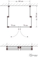 Schraub-Erdanker Paravent (2 Stck) - zweiteilig - Sichtschutz Paravent im Garten/auf Rasen #21