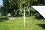Dreiecksonnensegel 360 cm - Polyester  - elfenbein #11