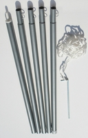 Vierecksonnensegel konkav 2,5 x 3 m - hell silbergrau #13